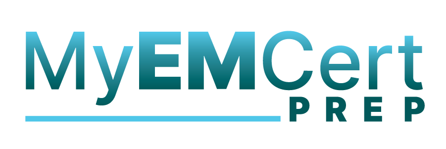 Teal MyEMCert Prep Logo